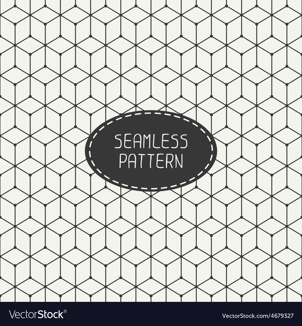 Geometric abstract seamless cube pattern
