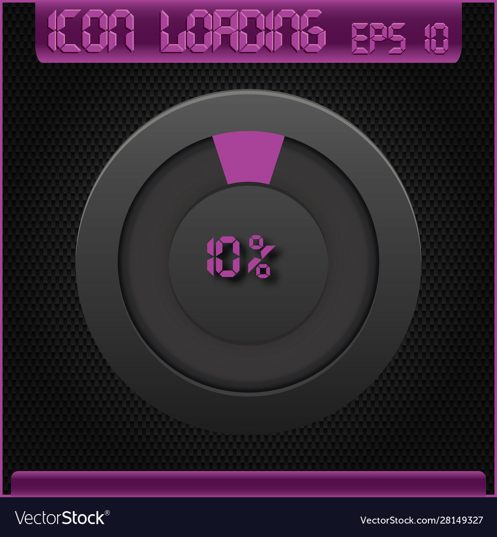 Progress loading icons Vector Image Progress loading icons