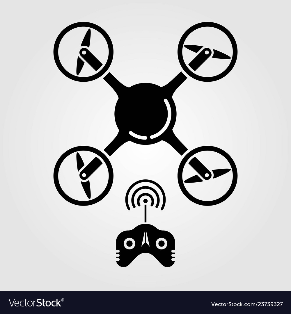Quadcopter drone with remote controller