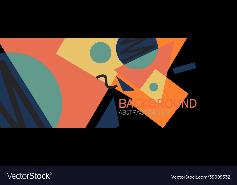 Abstract background blocks lines triangles vector image Abstract background blocks lines triangles