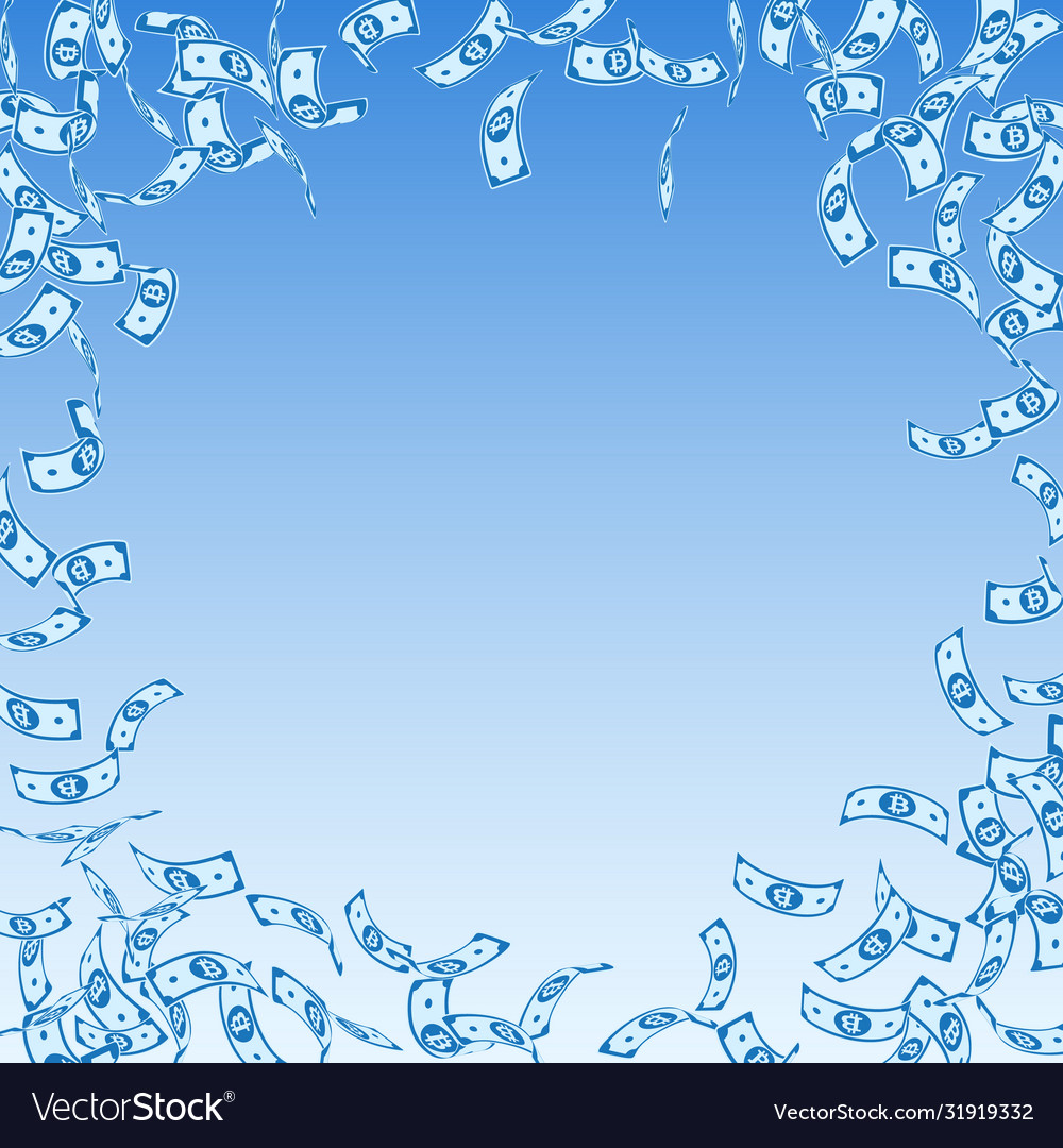 Bitcoin internet currency notes falling sparse b