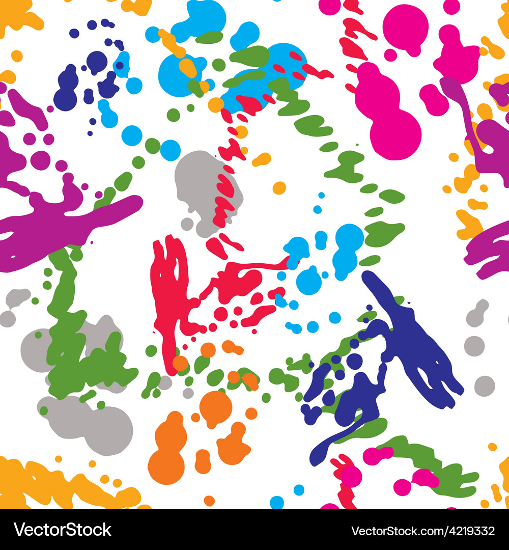Colorful watercolor graffiti splash overlay Vector Image