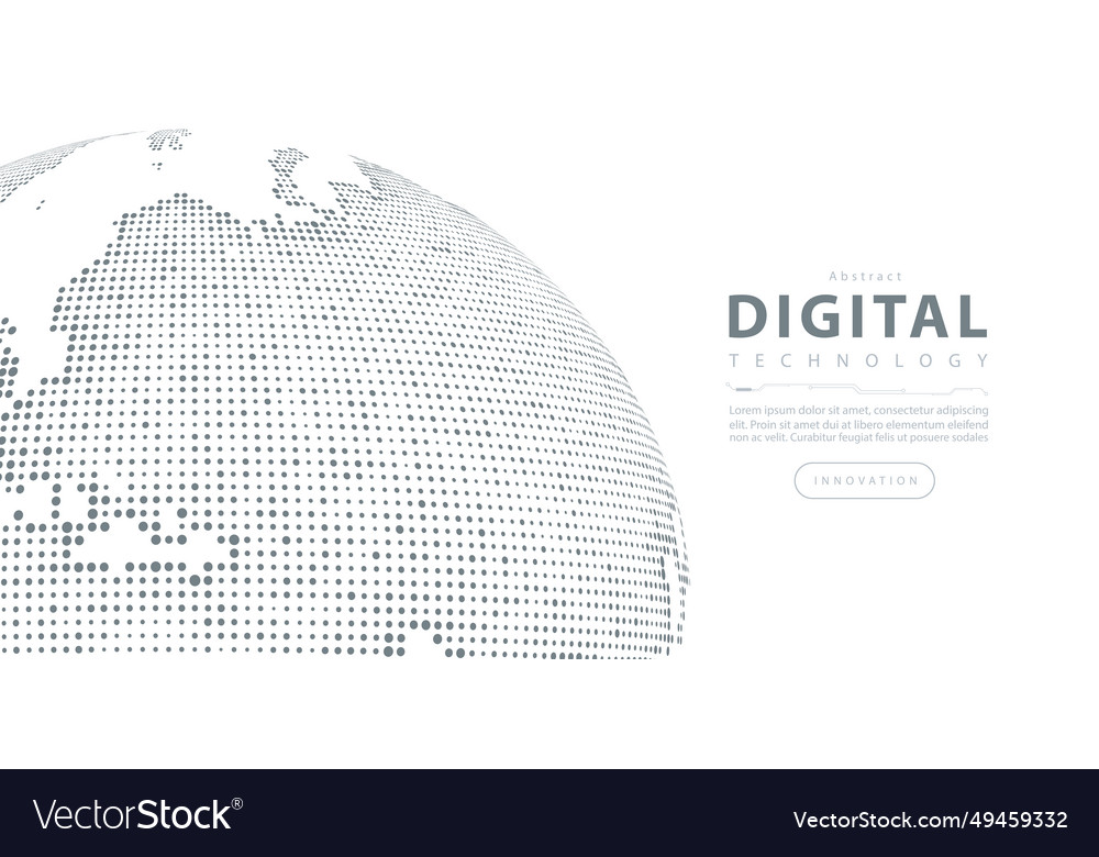 Digital technology futuristic internet network ai