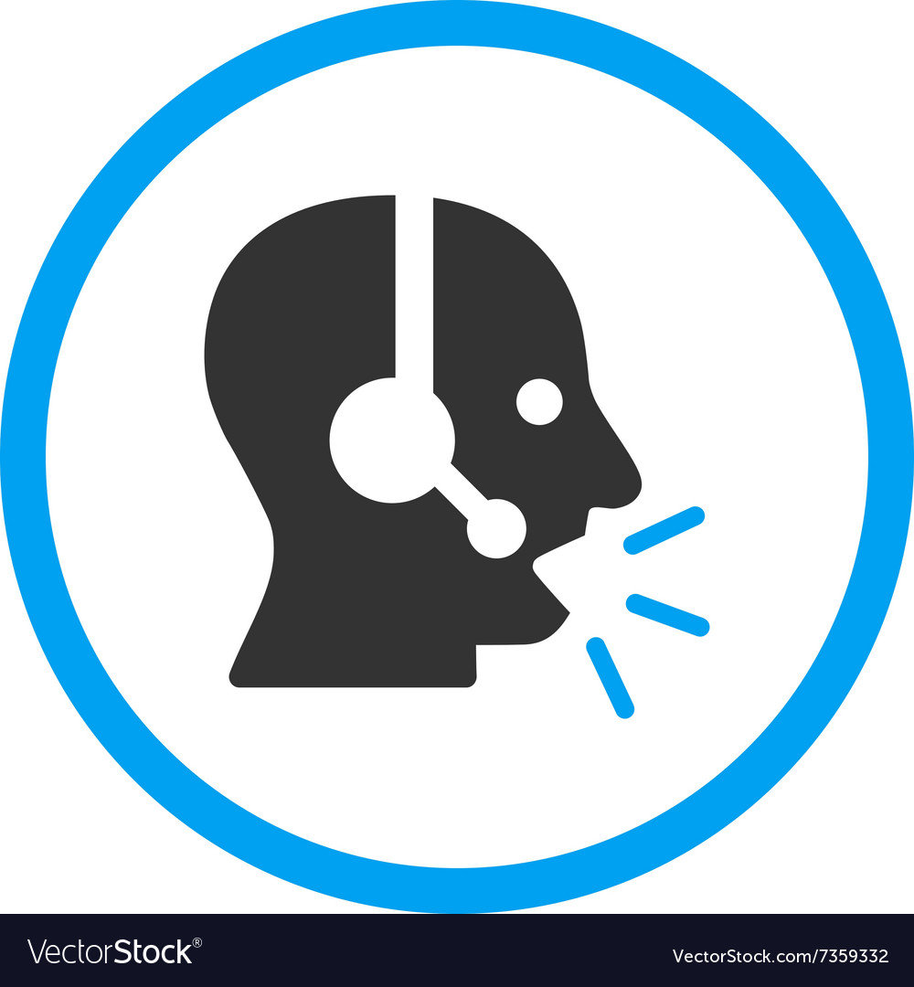 Operator message rounded icon