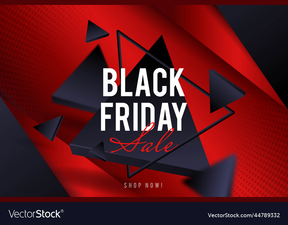 Realistic black friday background design