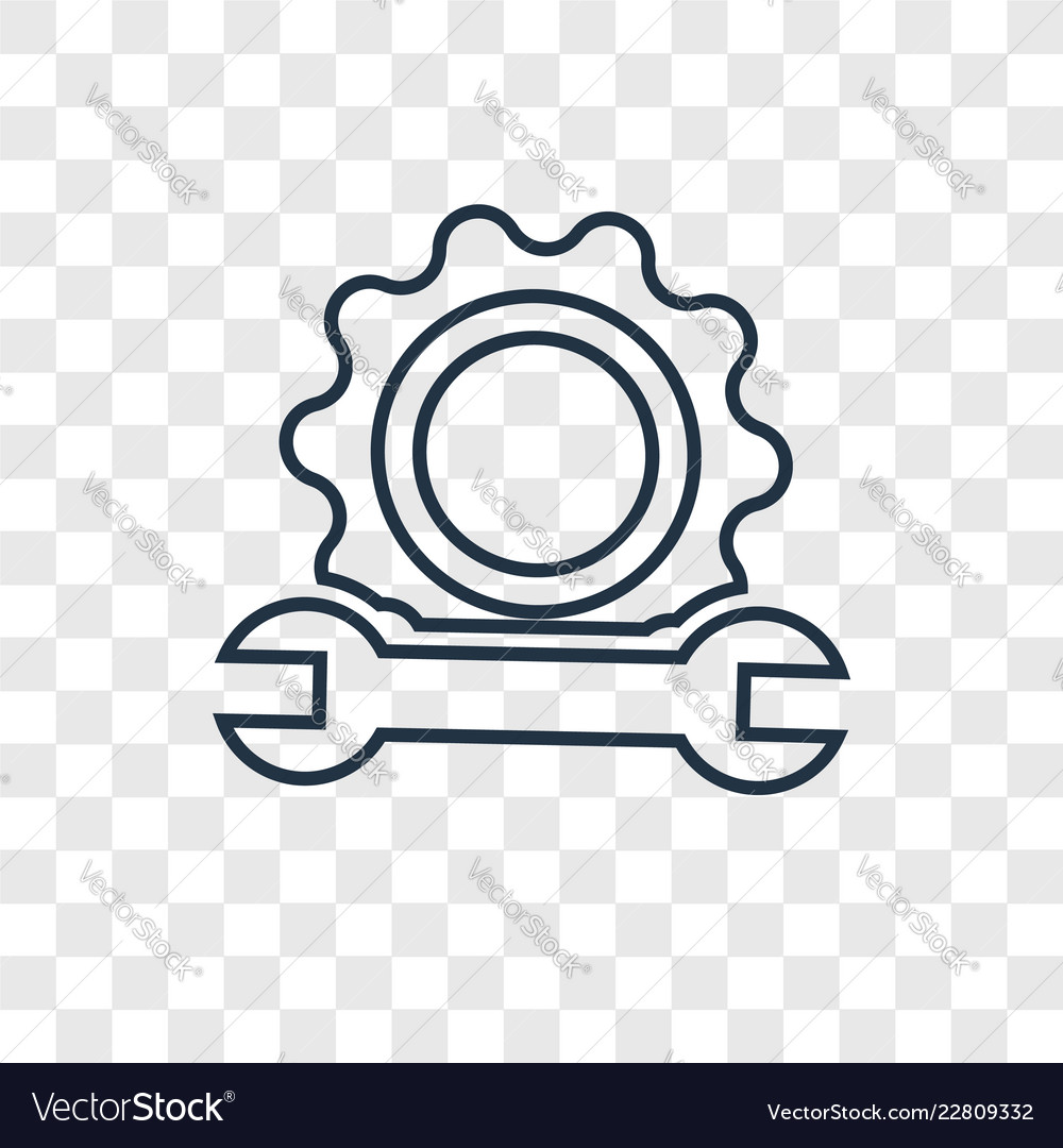 Support concept linear icon isolated vector image Support concept linear icon isolated