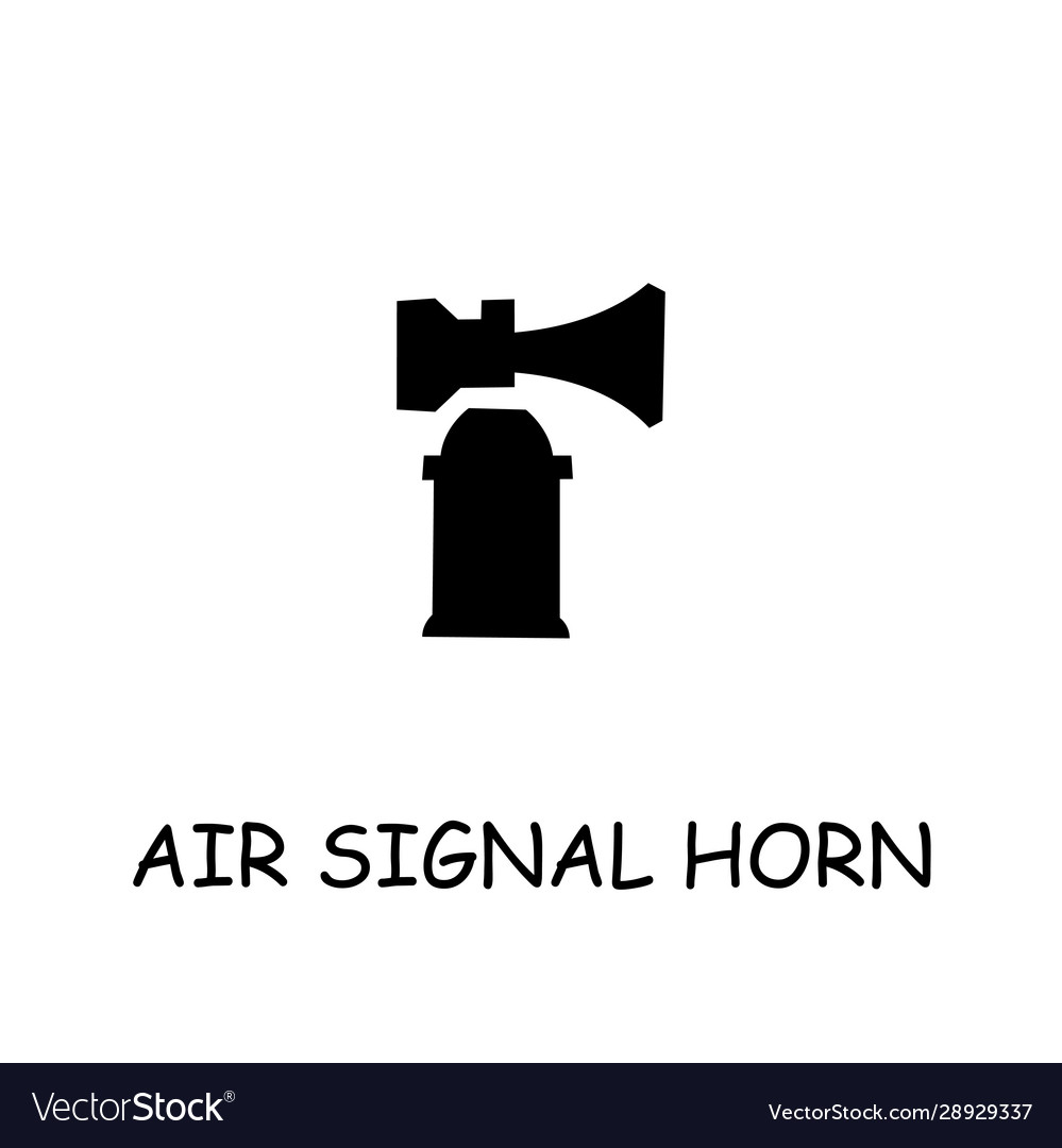 Air signal horn flat icon