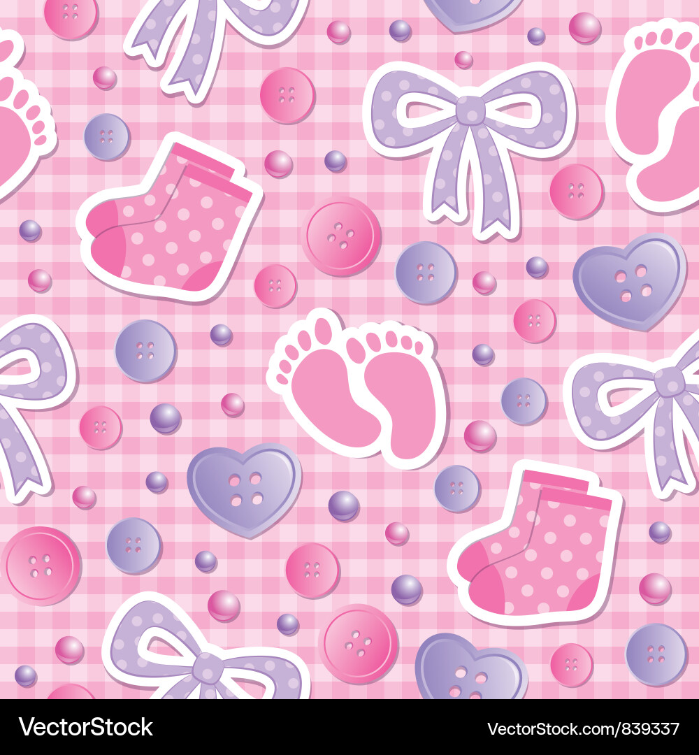 Baby seamless pattern Royalty Free Vector Image