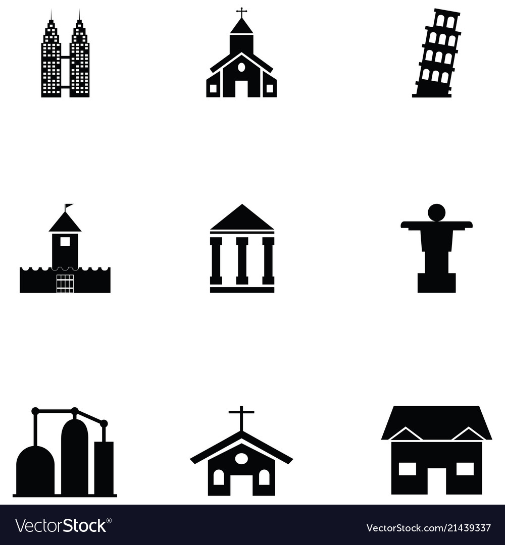 Building icon set