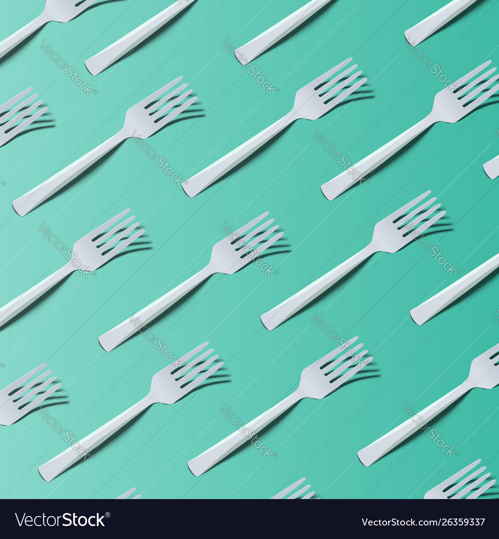 Colorful Fork Pattern Background