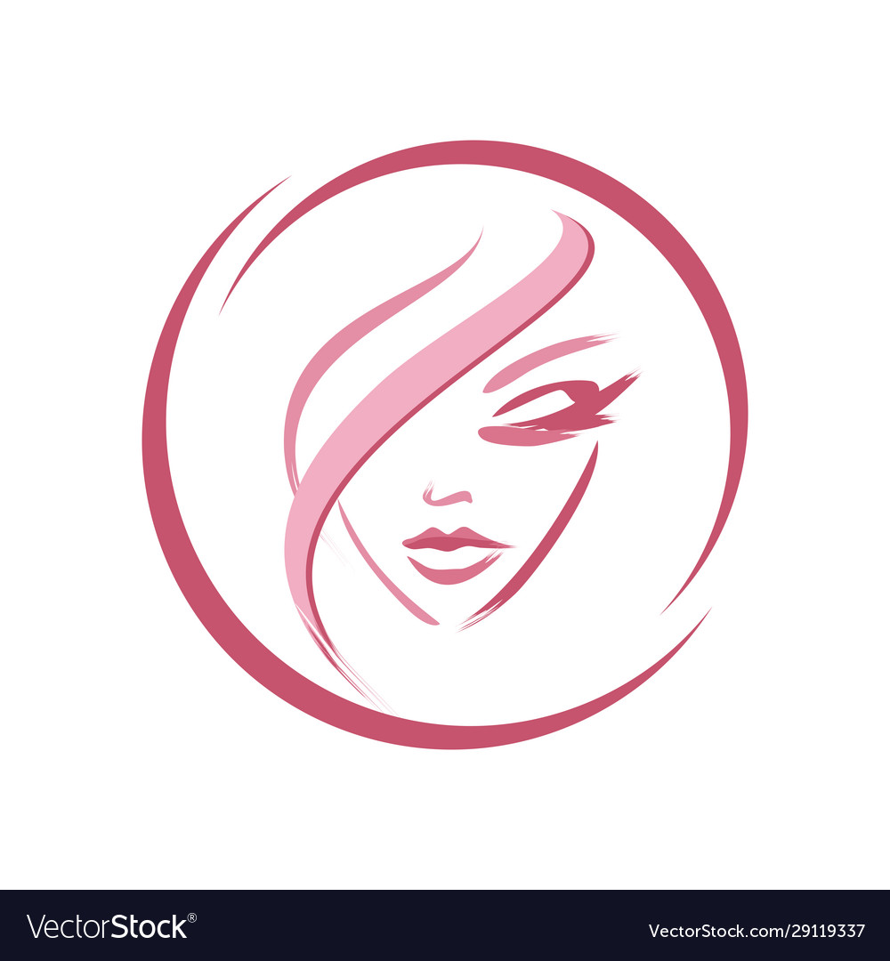 Female face - silhouette idea is beauty