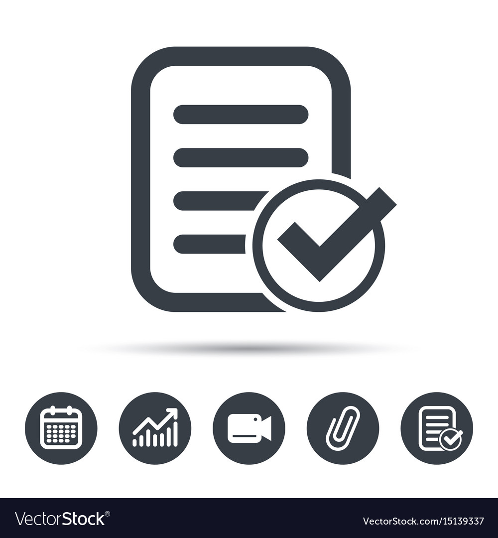 File selected icon document page with check