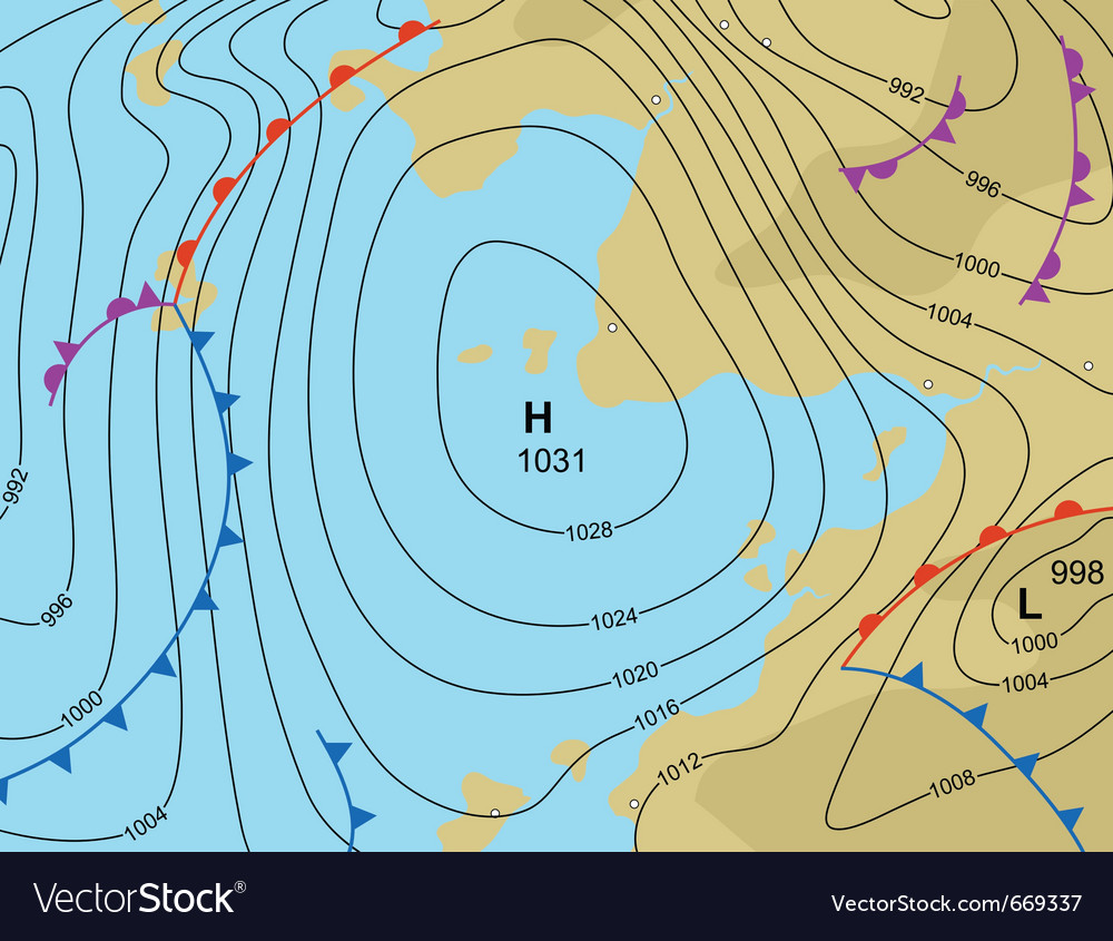 Weather high Royalty Free Vector Image - VectorStock