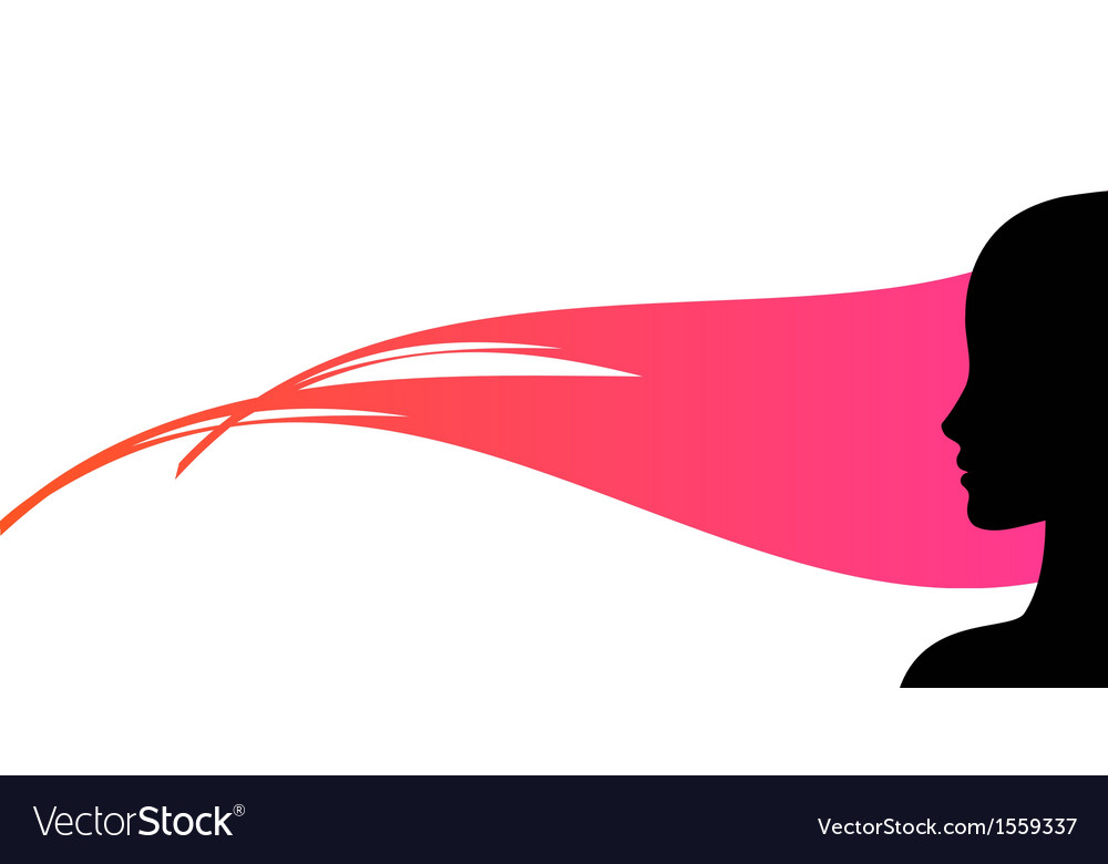 Woman profile silhouette