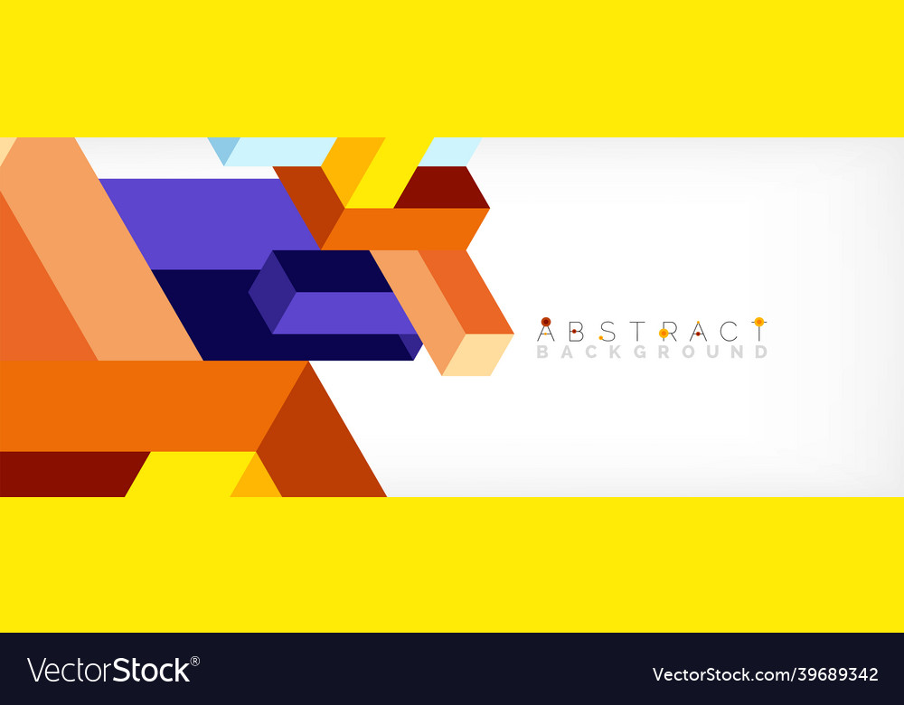 Abstract background 3d cubes cubic elements vector image Abstract background 3d cubes cubic elements