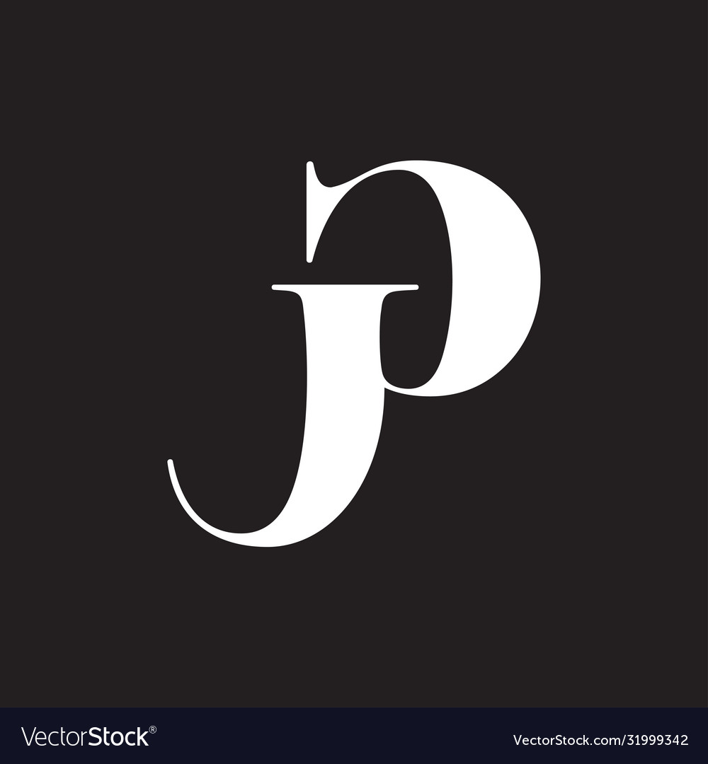 Abstract letter pj linked logo