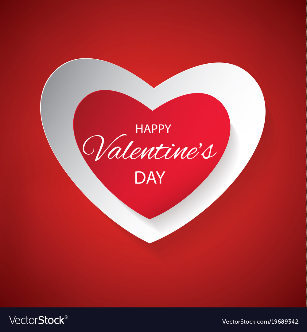 Ard happy valentines day love Royalty Free Vector Image