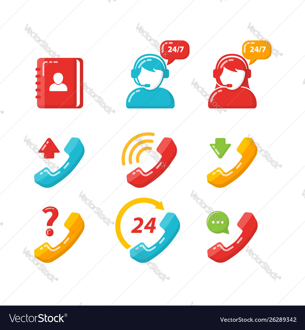 Customer service icon phone call design Royalty Free Vector