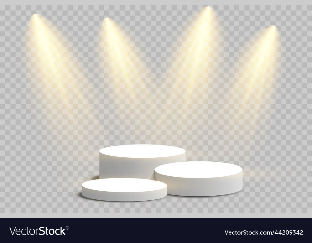 Display pedestal design platform empty product vector image Display pedestal design platform empty product
