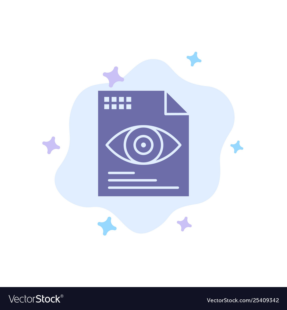 File text eye computing blue icon on abstract