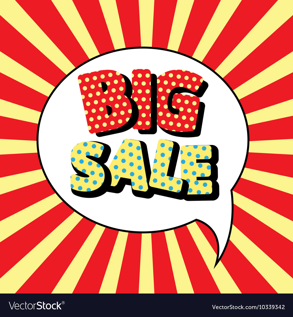 Halftone font in speech bubble
