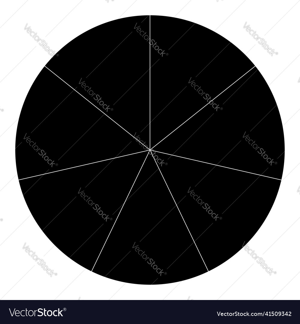 Pie chart graph circle circular diagram from