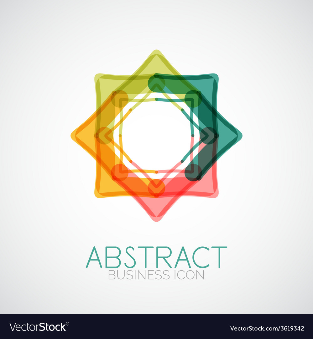 Symmetric abstract geometric shape