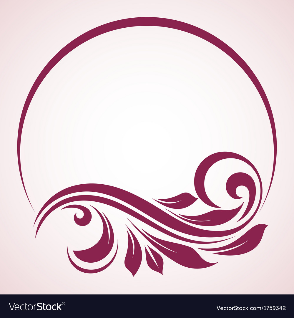 Vintage round frame Royalty Free Vector Image - VectorStock