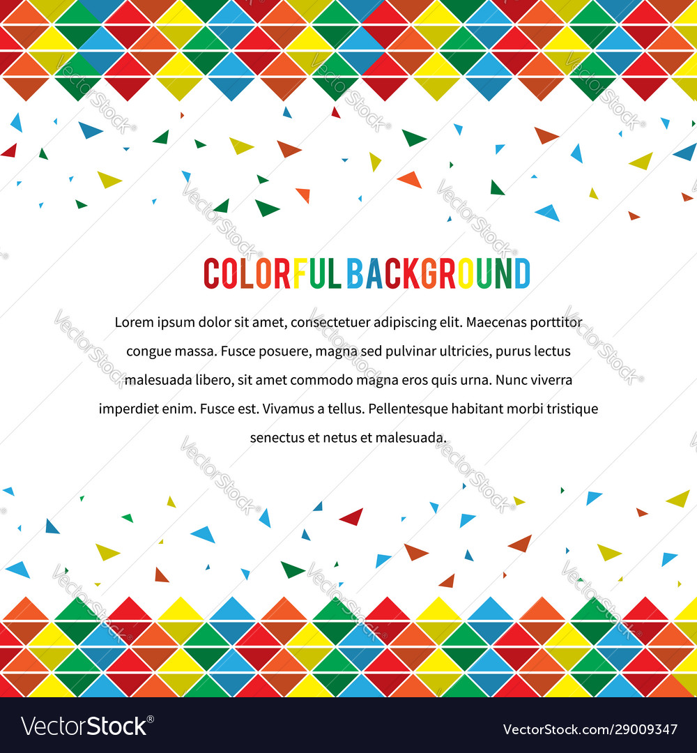 Abstract background with a triangular Vector Image Abstract background with a triangular