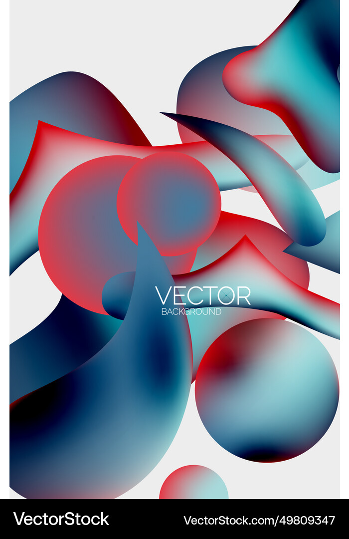 Abstract liquid bubble background Royalty Free Vector Image