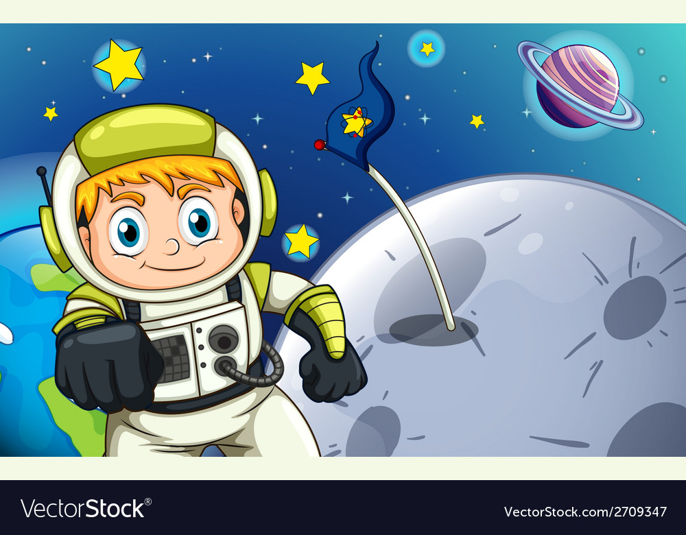 Astronaut in Outer Space