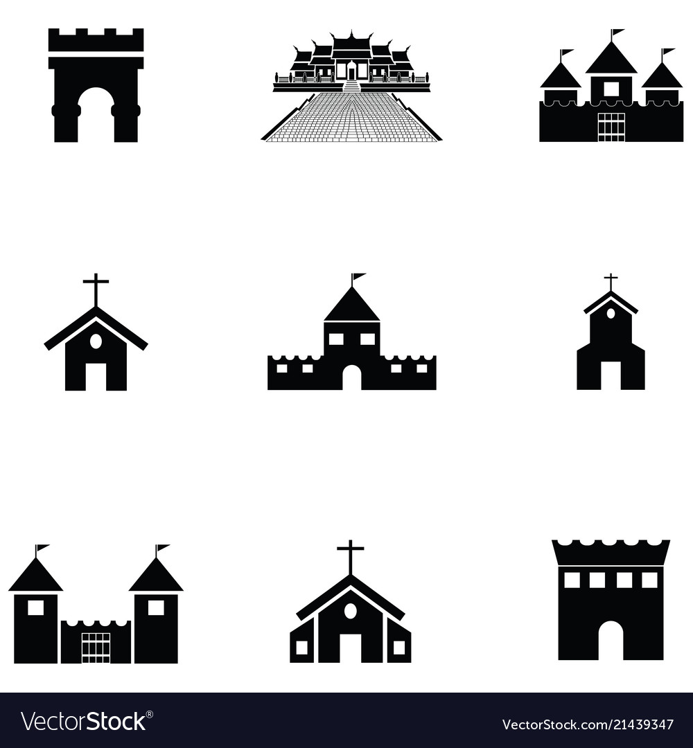 Building icon set