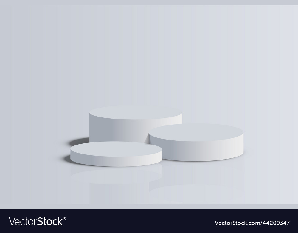 Display pedestal design platform empty product vector image Display pedestal design platform empty product