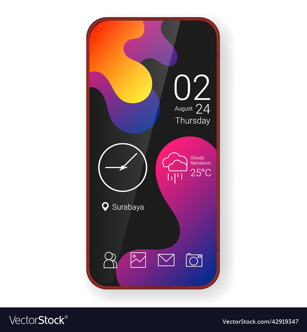 Home screen ui design custom modifications wave