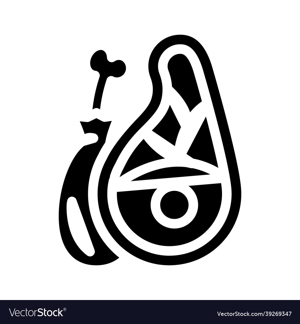 Fleischprodukt Glyph-Symbol