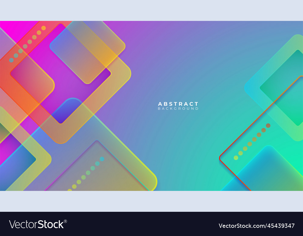 Minimal geometric colorful vibrant vivid banner Vector Image