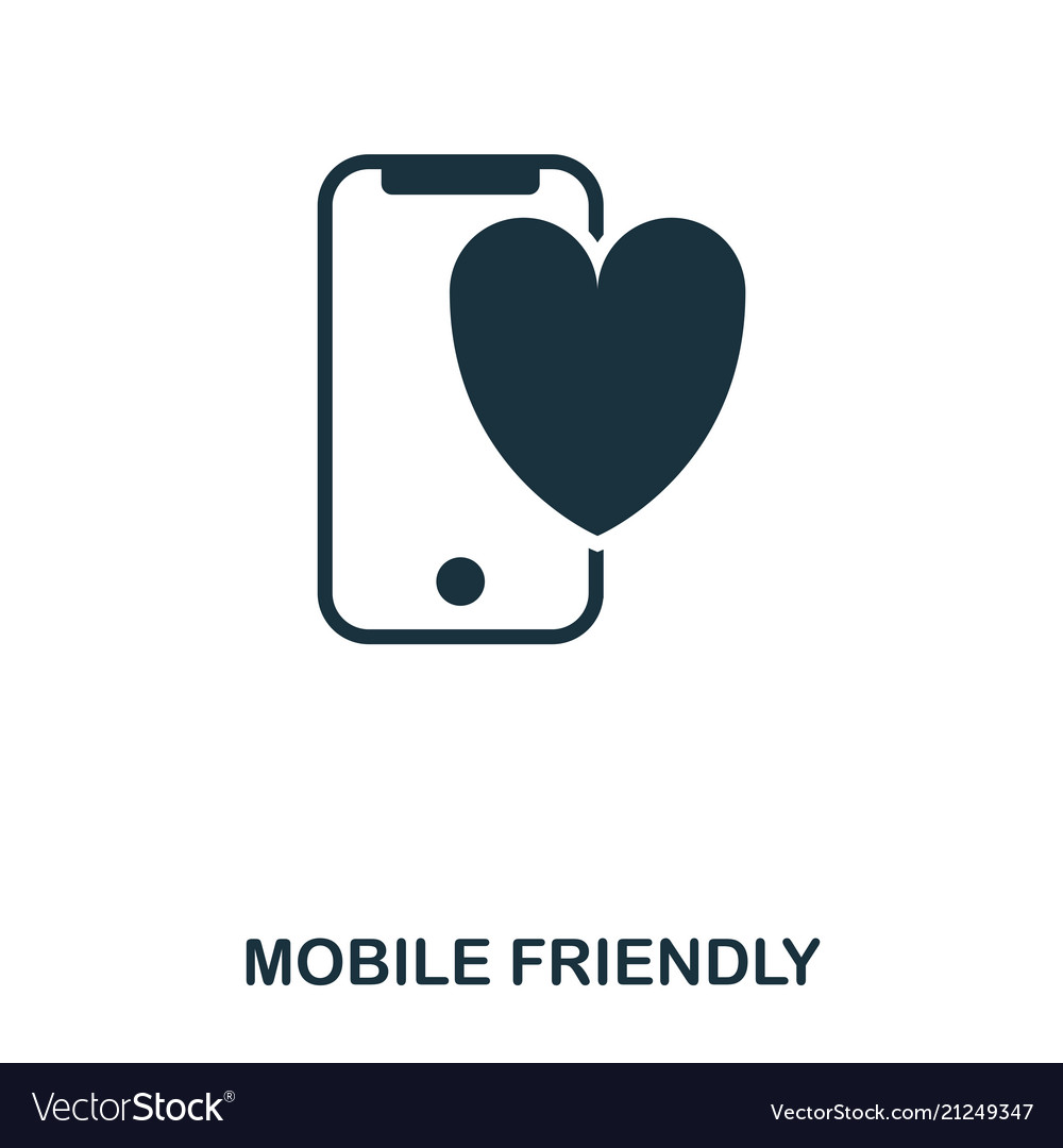 Mobile friendly icon line style design ui