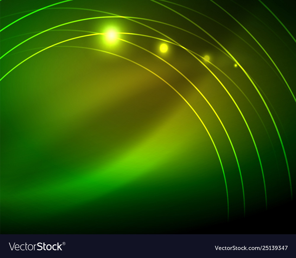 Neon circles abstract background Royalty Free Vector Image