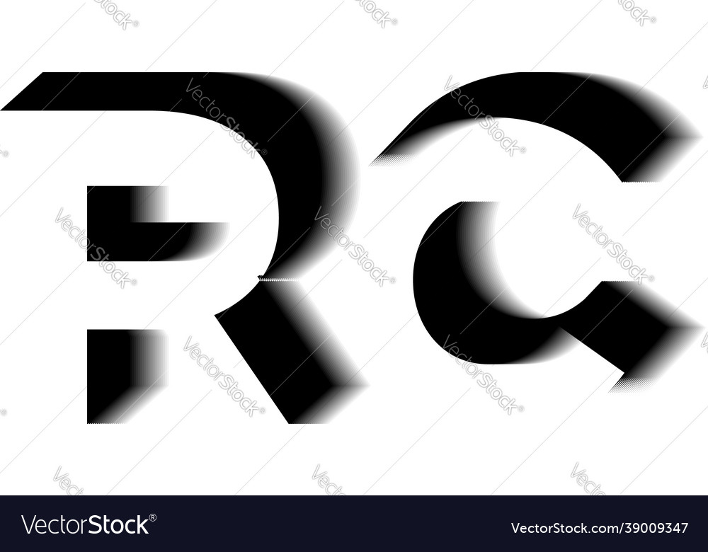 Rc monogram shadow shape style