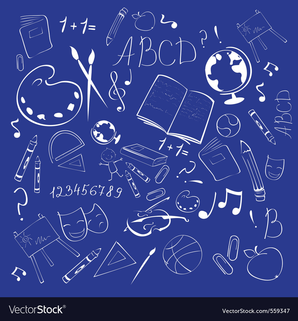 School abstract background Royalty Free Vector Image