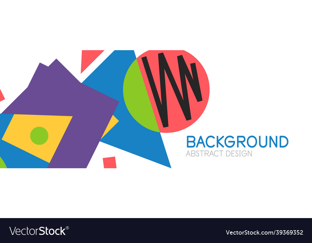 Abstract background blocks lines triangles vector image Abstract background blocks lines triangles