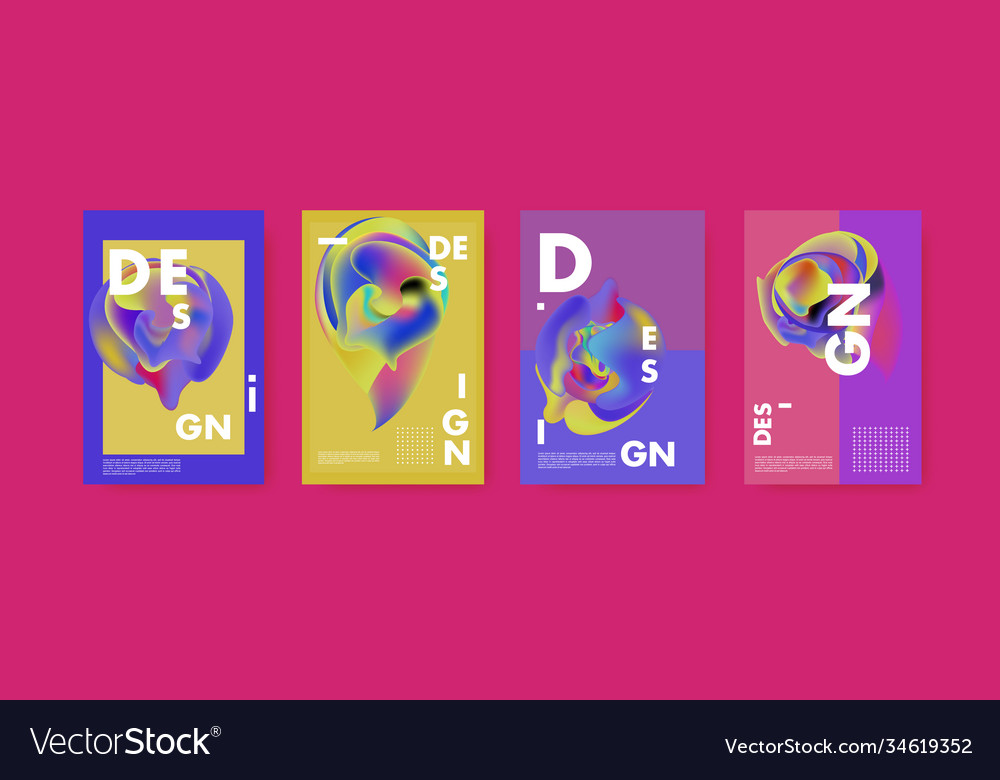 Abstract colorful liquid and fluid pattern Vector Image Abstract colorful liquid and fluid pattern