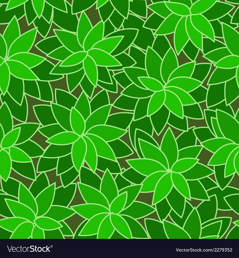 Abstract green leaf plant seamless background