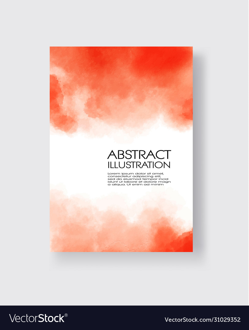 Bright red textures abstract hand painted vector image Bright red textures abstract hand painted