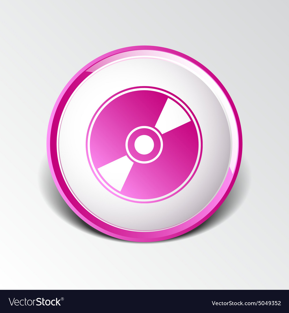 Cd or dvd icon disc compact disk