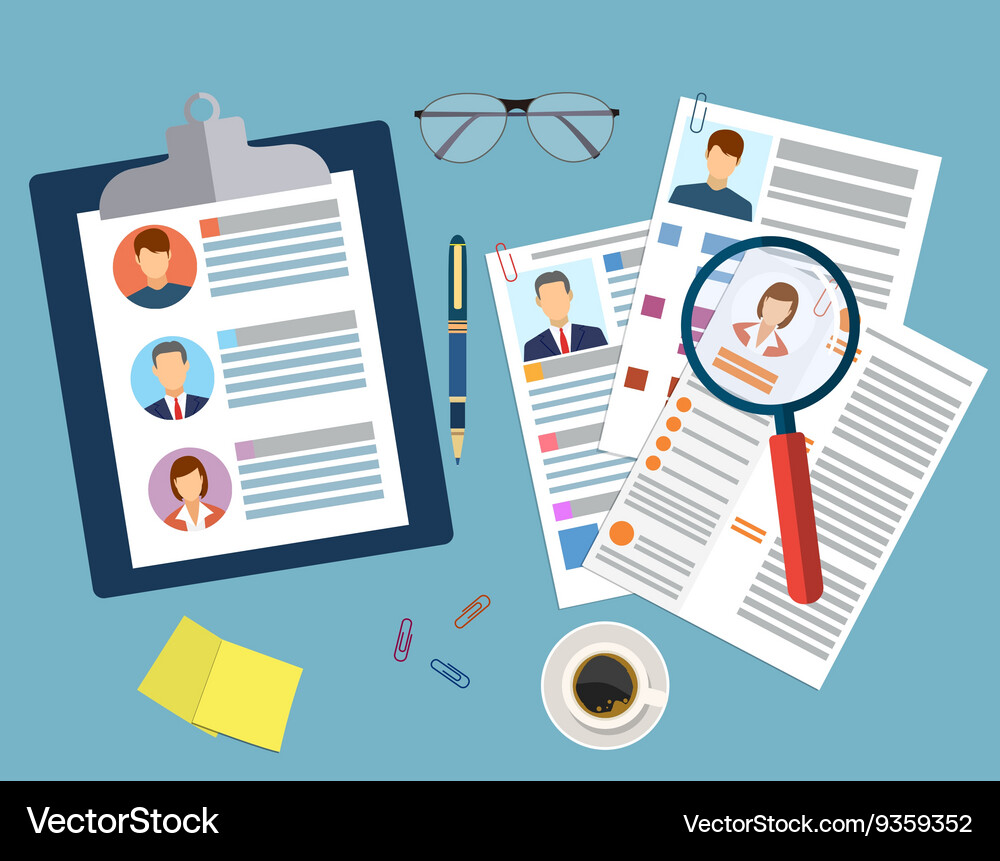 Human resources management concept Royalty Free Vector Image
