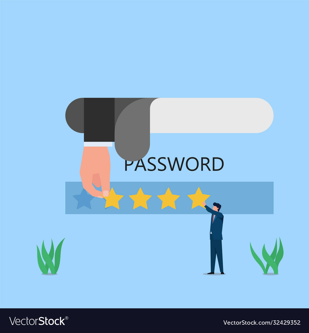 Man fill password on web and hacker stole vector image Man fill password on web and hacker stole