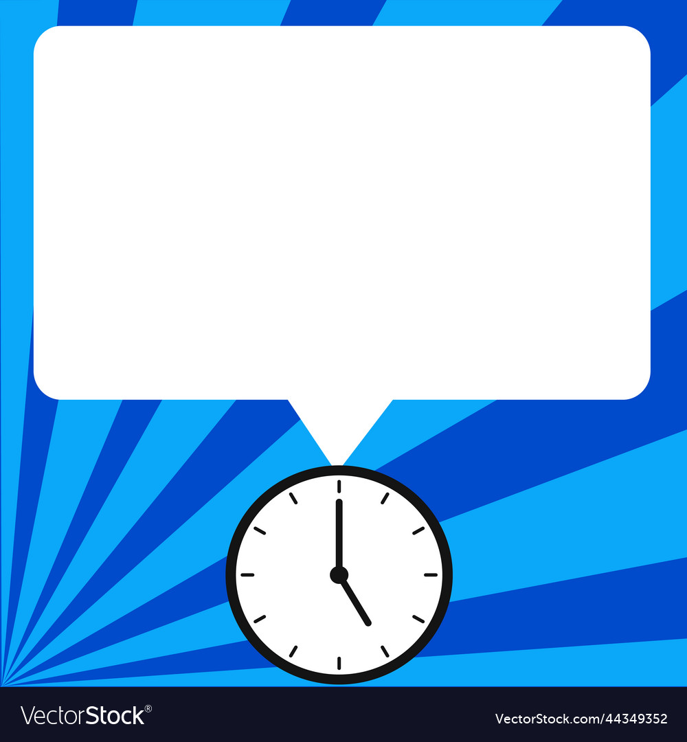 Presenter with conversation bubble showing new vector image Presenter with conversation bubble showing new