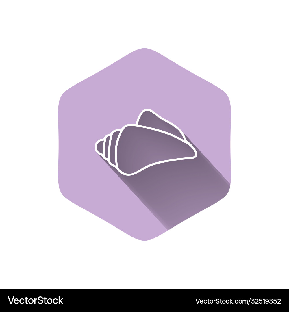 Scallop seashell Royalty Free Vector Image - VectorStock