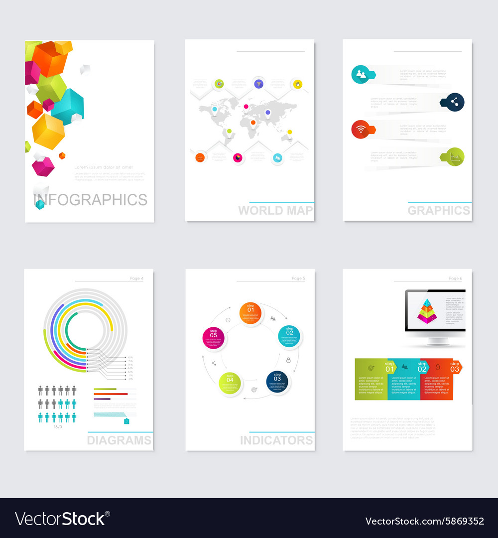set of timeline infographic design templates vector image